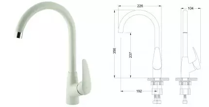 Смеситель для кухонной мойки «Lemark» Linara LM0405PJS жасмин