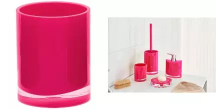 Стакан для зубных щёток «Ridder» Gaudy 2231102 на стол розовый