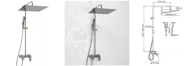 Душевая система «WasserKRAFT» A177.119.103.010.CH хром Душевая система «WasserKRAFT» A177.119.103.010.CH хром