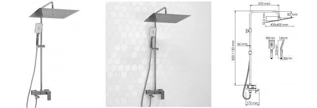 Душевая система «WasserKRAFT» A177.119.126.010.CH хром Душевая система «WasserKRAFT» A177.119.126.010.CH хром