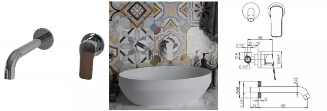 Смеситель для раковины «Paini» Viva Style P4CR208 хром