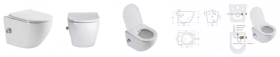Подвесной унитаз безободковый «Belbagno» Uno BB3105CHR-BS/SC белый с сиденьем дюропласт с микролифтом белое Подвесной унитаз безободковый «Belbagno» Uno BB3105CHR-BS/SC белый с сиденьем дюропласт с микролифтом белое