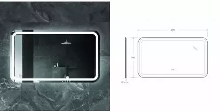 Зеркало «Cezares» Stylus 120 с подсветкой Зеркало «Cezares» Stylus 120 с подсветкой