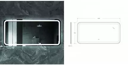 Зеркало «Cezares» Stylus 140 с подсветкой Зеркало «Cezares» Stylus 140 с подсветкой