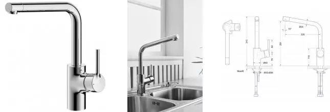 Смеситель для кухонной мойки «Bravat» Palace F7172217CP1RUS хром Смеситель для кухонной мойки «Bravat» Palace F7172217CP1RUS хром