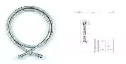 Душевой шланг «Bravat» P7234CPRUS 150 см хром Душевой шланг «Bravat» P7234CPRUS 150 см хром