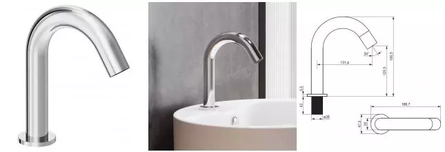 Внешняя часть смесителя «Damixa» Scandinavian Pure 360290000 хром Внешняя часть смесителя «Damixa» Scandinavian Pure 360290000 хром