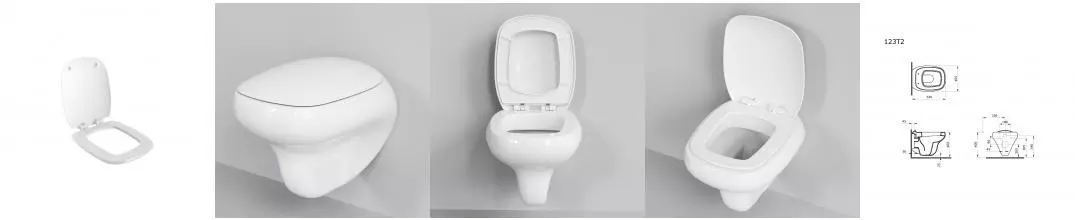 Сиденье для унитаза «Ambassador» Diamond 122T20001 дюропласт с микролифтом белое