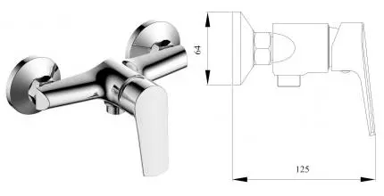 Смеситель для душа «Aquanika» Eco AQE2001CR хром Смеситель для душа «Aquanika» Eco AQE2001CR хром