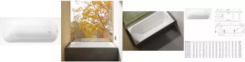 Ванна стальная «Bette» Form 170/70 2945-000AD без опор без сифона белая