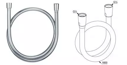 Душевой шланг «Kludi» Suparaflex 6107205-00 160 см серый