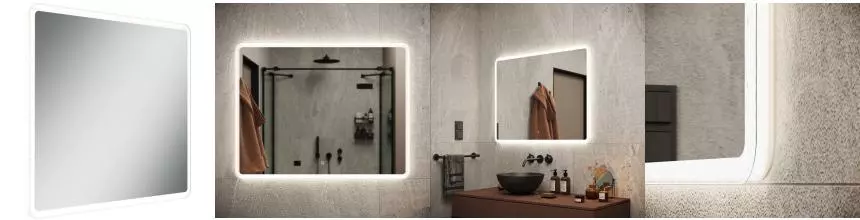 Зеркало «Sancos» Arcadia 90/70 с подсветкой Зеркало «Sancos» Arcadia 90/70 с подсветкой