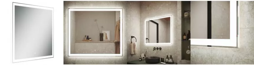 Зеркало «Sancos» City 80/70 с подсветкой Зеркало «Sancos» City 80/70 с подсветкой