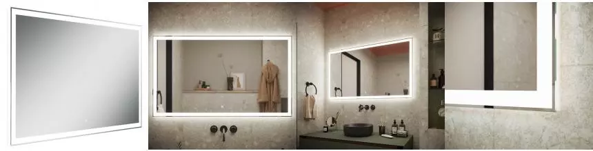 Зеркало «Sancos» City 120/70 с подсветкой Зеркало «Sancos» City 120/70 с подсветкой