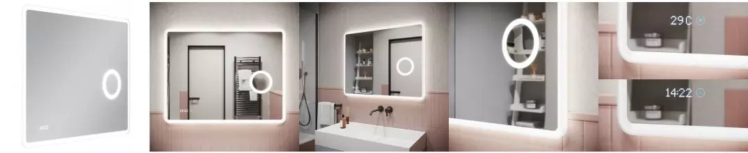 Зеркало «Sancos» Arcadia 1.0 90/70 с подсветкой Зеркало «Sancos» Arcadia 1.0 90/70 с подсветкой