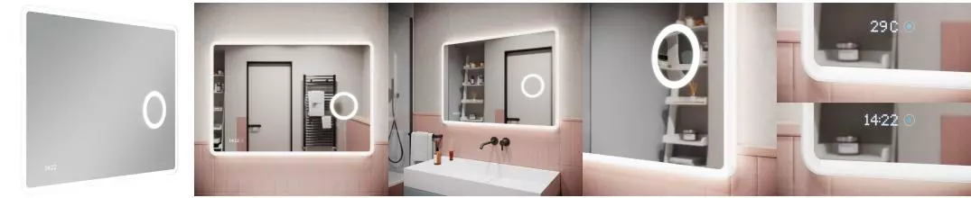 Зеркало «Sancos» Arcadia 1.0 100/70 с подсветкой Зеркало «Sancos» Arcadia 1.0 100/70 с подсветкой