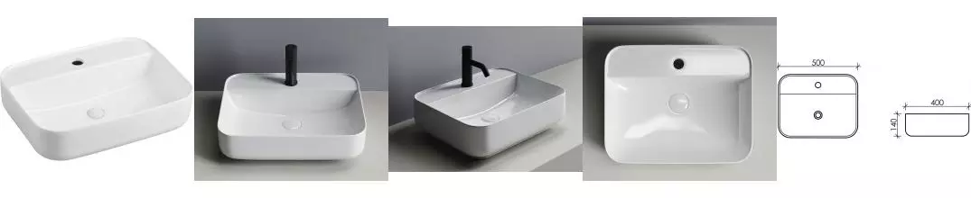 Раковина «Ceramica Nova» Element 50/40 CN5015 фарфоровая белая Раковина «Ceramica Nova» Element 50/40 CN5015 фарфоровая белая