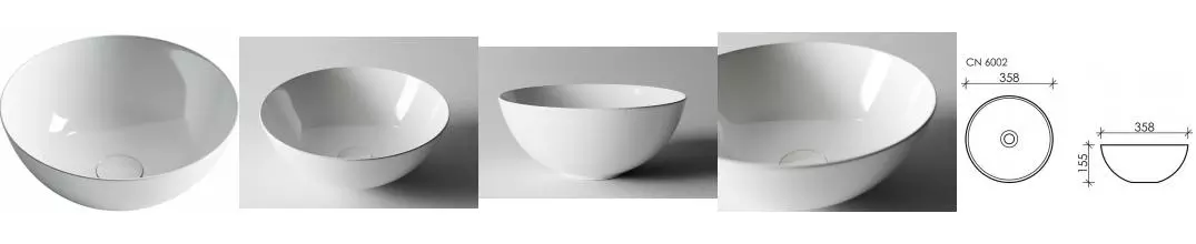 Раковина «Ceramica Nova» Element 36/36 CN6002 фарфоровая белая Раковина «Ceramica Nova» Element 36/36 CN6002 фарфоровая белая