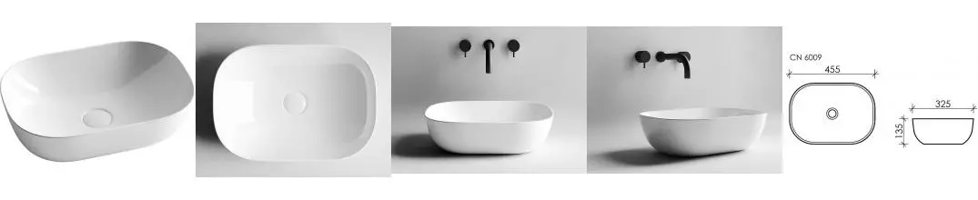 Раковина «Ceramica Nova» Element 45/32 CN6009 фарфоровая белая Раковина «Ceramica Nova» Element 45/32 CN6009 фарфоровая белая