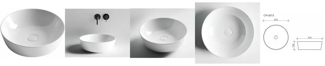 Раковина «Ceramica Nova» Element 41/41 CN6013 фарфоровая белая Раковина «Ceramica Nova» Element 41/41 CN6013 фарфоровая белая