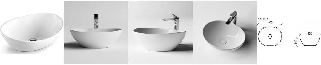 Раковина «Ceramica Nova» Element 40/33 CN6016 фарфоровая белая Раковина «Ceramica Nova» Element 40/33 CN6016 фарфоровая белая