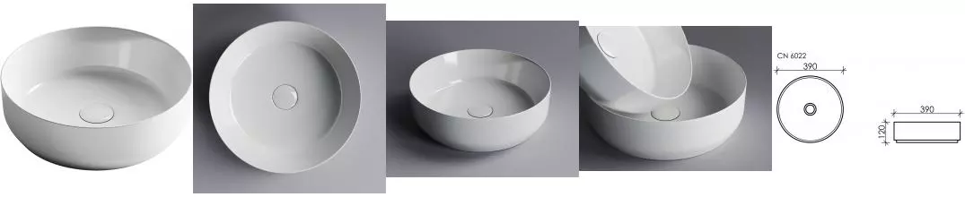Раковина «Ceramica Nova» Element 39/39 CN6022 фарфоровая белая