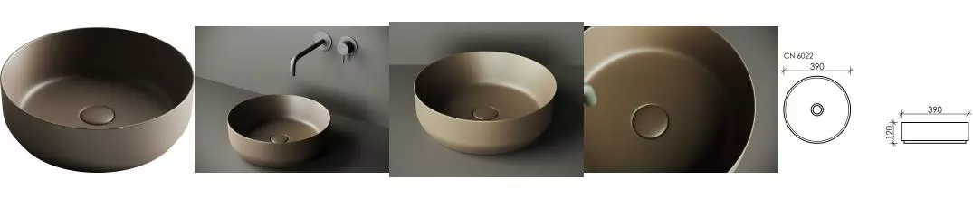 Раковина «Ceramica Nova» Element 39/39 CN6022MDB фарфоровая темно-коричневая матовая Раковина «Ceramica Nova» Element 39/39 CN6022MDB фарфоровая темно-коричневая матовая