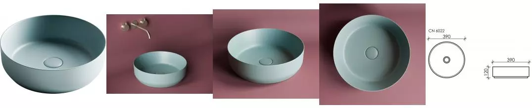 Раковина «Ceramica Nova» Element 39/39 CN6022MLG фарфоровая зеленая матовая Раковина «Ceramica Nova» Element 39/39 CN6022MLG фарфоровая зеленая матовая