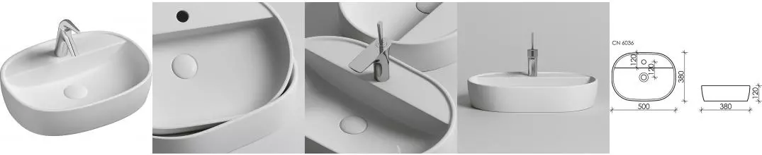 Раковина «Ceramica Nova» Element 50/38 CN6036 фарфоровая белая Раковина «Ceramica Nova» Element 50/38 CN6036 фарфоровая белая