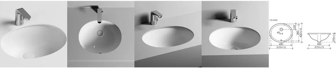 Раковина «Ceramica Nova» Element 51/42 CN6042 фарфоровая белая Раковина «Ceramica Nova» Element 51/42 CN6042 фарфоровая белая