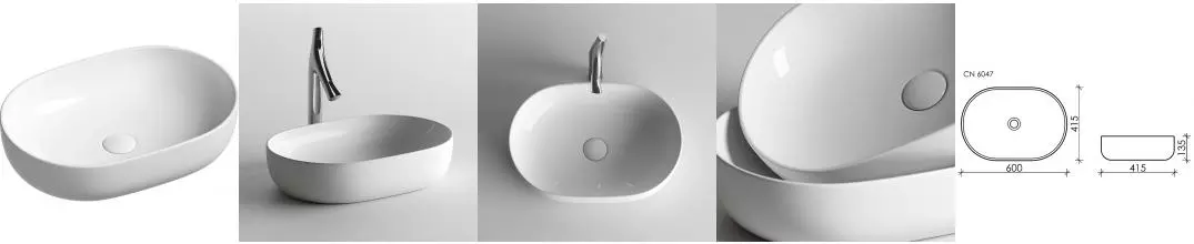 Раковина «Ceramica Nova» Element 60/41 CN6047 фарфоровая белая Раковина «Ceramica Nova» Element 60/41 CN6047 фарфоровая белая