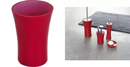Стакан для зубных щёток «Ridder» Lady 22270106 на стол красный