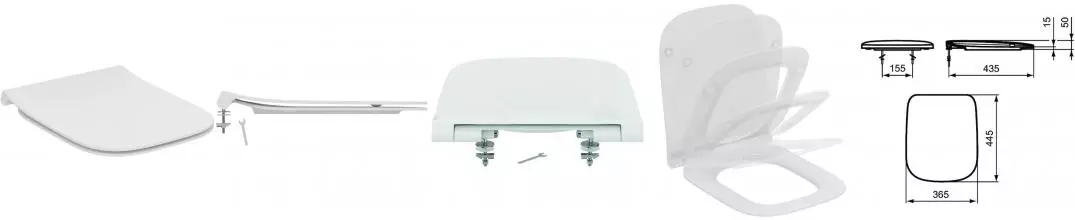 Сиденье для унитаза «Ideal Standard» I life A T481301 дюропласт с микролифтом белое Сиденье для унитаза «Ideal Standard» I life A T481301 дюропласт с микролифтом белое