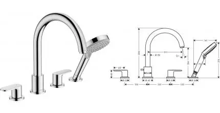 Внешняя часть смесителя «Hansgrohe» Vernis Blend 71456000 хром Внешняя часть смесителя «Hansgrohe» Vernis Blend 71456000 хром