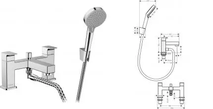 Смеситель на борт ванны «Hansgrohe» Vernis Shape 71462000 хром Смеситель на борт ванны «Hansgrohe» Vernis Shape 71462000 хром
