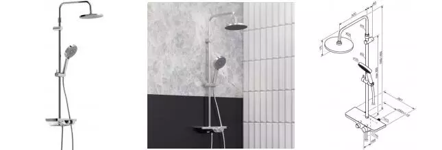 Душевая система «Damixa» Apollo 947730000 хром Душевая система «Damixa» Apollo 947730000 хром