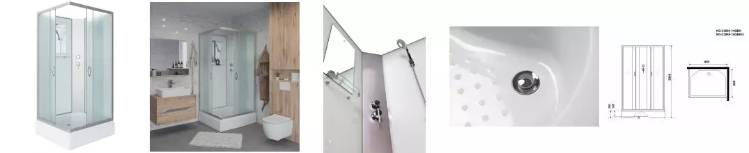 Душевая кабина «Niagara» NG-33984-14QBK 90/80 средний поддон матовая/белая без крыши универсальная Душевая кабина «Niagara» NG-33984-14QBK 90/80 средний поддон матовая/белая без крыши универсальная
