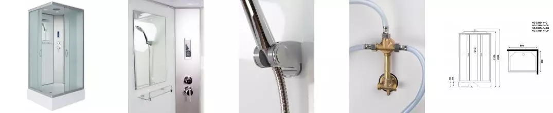 Душевая кабина «Niagara» NG-33984-14QP 90/80 средний поддон матовая/белая с электрикой универсальная Душевая кабина «Niagara» NG-33984-14QP 90/80 средний поддон матовая/белая с электрикой универсальная