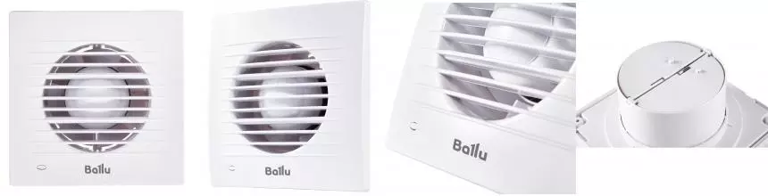 Вытяжной вентилятор «Ballu» BAF -FW 100 белый