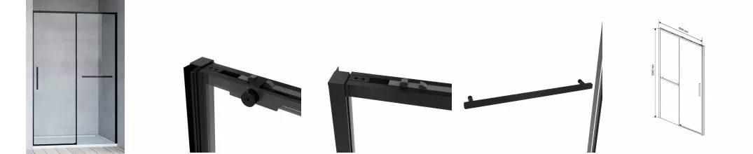 Душевая дверь «Vincea» Slim Soft VDS-1SS100CLB 100/200 прозрачная/чёрная Душевая дверь «Vincea» Slim Soft VDS-1SS100CLB 100/200 прозрачная/чёрная