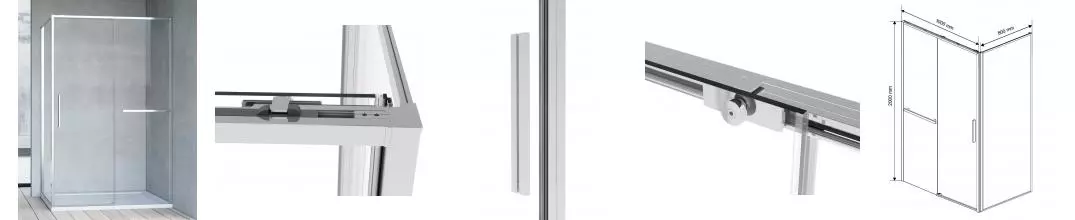 Душевой угол-ограждение «Vincea» Slim Soft 100/80 прозрачный/хром прямоугольный без поддона универсальный Душевой угол-ограждение «Vincea» Slim Soft 100/80 прозрачный/хром прямоугольный без поддона универсальный
