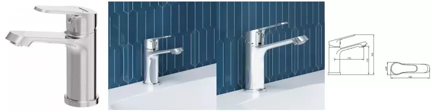 Смеситель для раковины «Damixa» Pluto 550210000 хром Смеситель для раковины «Damixa» Pluto 550210000 хром