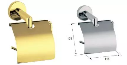 Держатель для туалетной бумаги «Remer» Guest GS60DO на стену золото