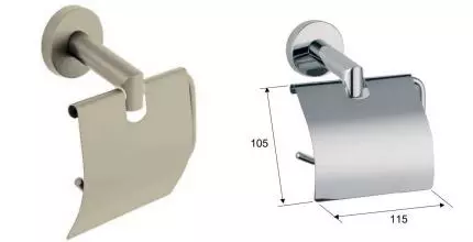 Держатель для туалетной бумаги «Remer» Guest GS60NP на стену никель
