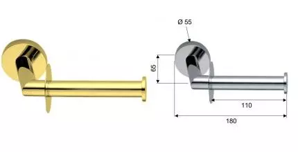 Держатель для туалетной бумаги «Remer» Guest GS61DO на стену золото