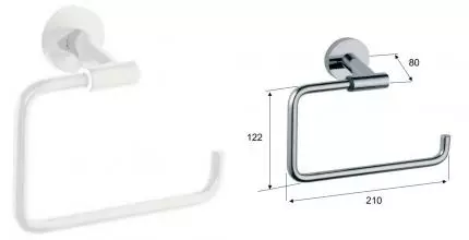 Полотенцедержатель «Remer» Guest GS44BO на стену белый матовый