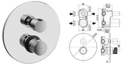 Смеситель для душа «Paffoni» Jo JO018CR хром Смеситель для душа «Paffoni» Jo JO018CR хром