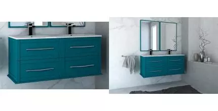 Тумба с раковиной «Cezares» Tiffany 120 (Tiffany 121/46) подвесная Blu Petrolio Тумба с раковиной «Cezares» Tiffany 120 (Tiffany 121/46) подвесная Blu Petrolio