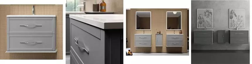 Тумба с раковиной «Cezares» Tiffany 60 (Glass 61) подвесная Grigio Nuvola Тумба с раковиной «Cezares» Tiffany 60 (Glass 61) подвесная Grigio Nuvola