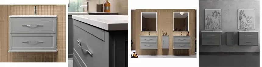 Тумба с раковиной «Cezares» Tiffany 60 (Glass 61/46) подвесная Grigio Nuvola Тумба с раковиной «Cezares» Tiffany 60 (Glass 61/46) подвесная Grigio Nuvola